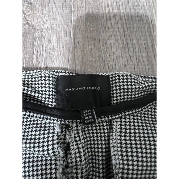 Massimo Fabro Italy Women’s houndstooth pull on Pants Size 16 - Picture 3 of 3